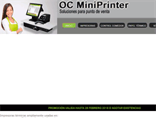 Tablet Screenshot of miniprinter.com.mx